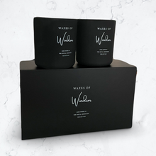 Load image into Gallery viewer, Luxury Black Two Candle Gift Set Box
