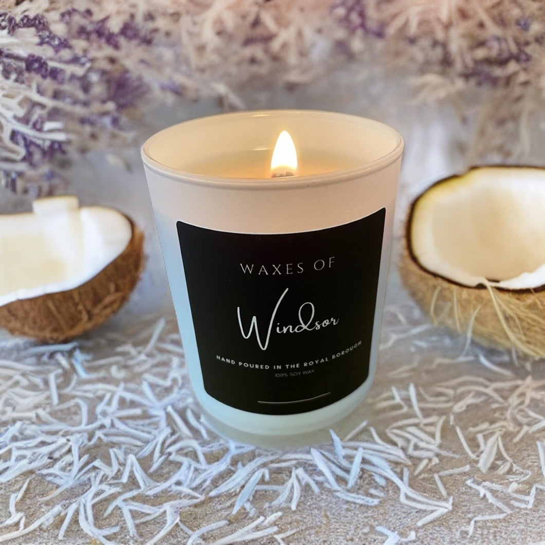 Waxes of Windsor 'Pure White' 20cl Fragranced Natural Soy Candle