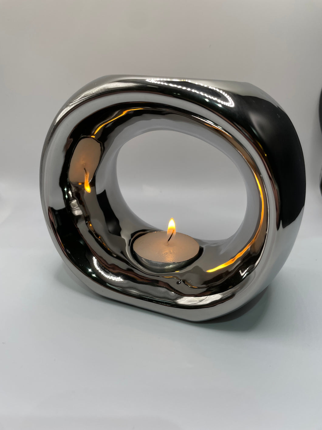 Modern Chrome Wax Melt Burner