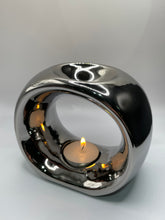 Load image into Gallery viewer, Modern Chrome Wax Melt Burner
